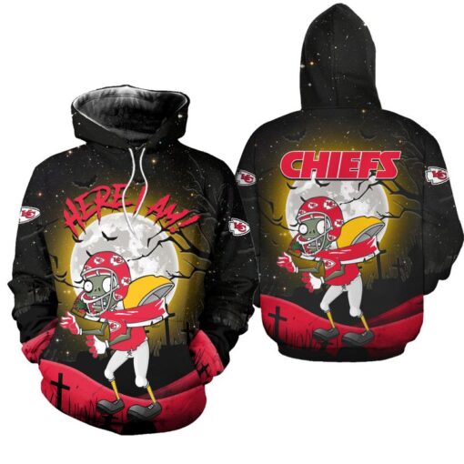 Kansas City Chiefs Football Zombie Halloween Limited Edition Hoodie Zip Hoodie Fleece Hoodie Unisex Sizes S 5xl New042710