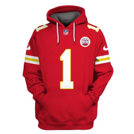 jerick mckinnon kansas city chiefs american football conference champions hoodie zip hoodie red