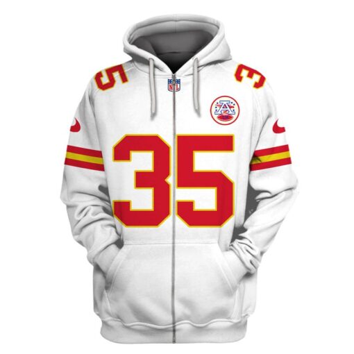 justin watson kansas city chiefs american football conference champions hoodie zip hoodie white