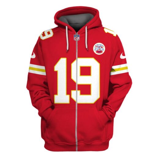 kadarius toney kansas city chiefs american football conference champions hoodie zip hoodie red vc4wp