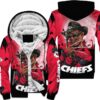 kansas city chiefs a nightmare on elm street halloween hoodie zip up hoodie fleece nla024610 v7x89