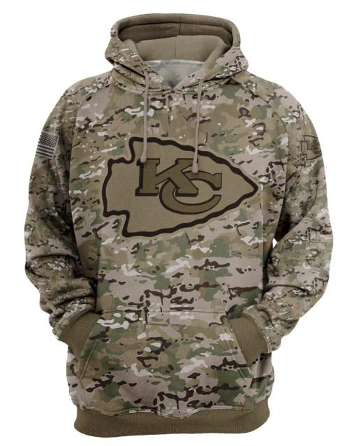 Kansas City Chiefs Camo 3d Mens And Womens Zip Hoodie Sizes S-5xl Pt1322-Sk