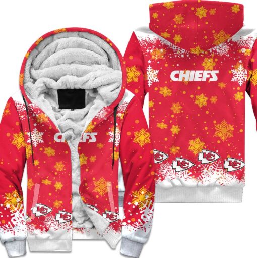 kansas city chiefs christmas pattern hoodie zip up hoodie nla034210