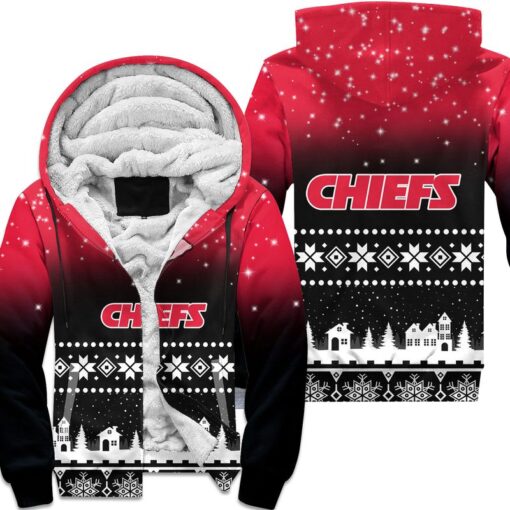 kansas city chiefs christmas pattern hoodie zip up hoodie nla040210 gwgzu