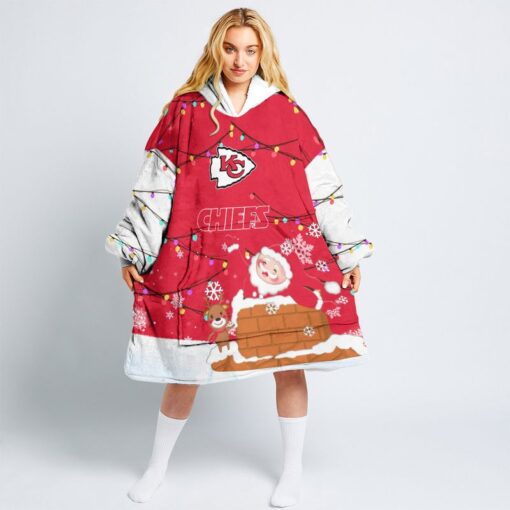 kansas city chiefs christmas pattern limited edition snug hoodie nla039610