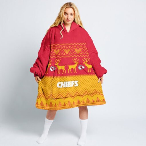 kansas city chiefs christmas pattern limited edition snug hoodie nla040510