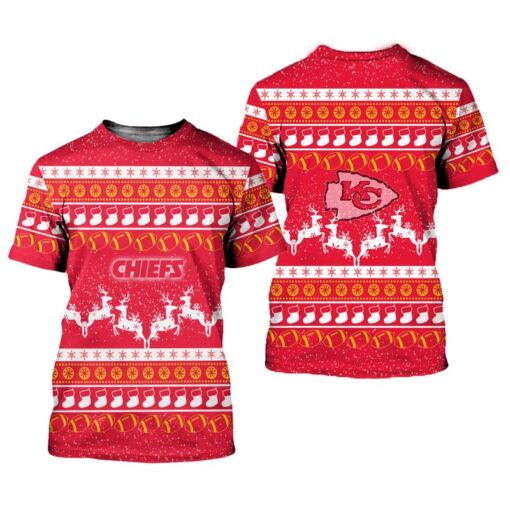 kansas city chiefs christmas pattern limited edition unisex t shirts nla0384106 iv0kr