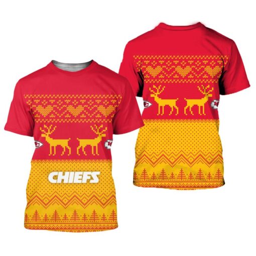 kansas city chiefs christmas pattern limited edition unisex t shirts nla0405106 ar905