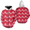 kansas city chiefs christmas pattern santa clause hoodie zip up hoodie nla033710 ite7f