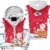 kansas city chiefs christmas pattern snowman hoodie zip up hoodie nla039610 ell0s