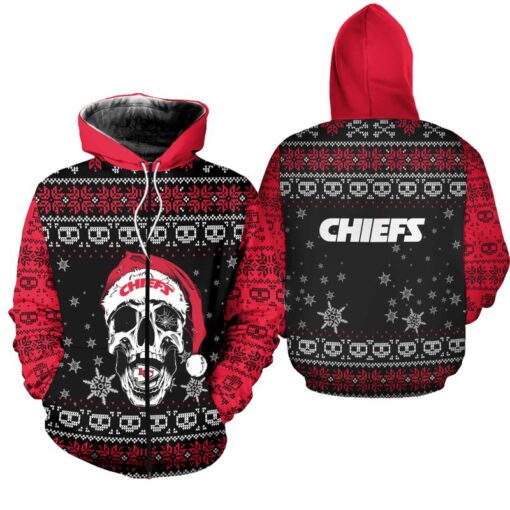 kansas city chiefs christmas reindeer hoodie zip up hoodie nla037210 j5bju