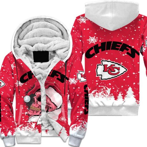 kansas city chiefs christmas skull hoodie zip up hoodie nla032710 wuu5p