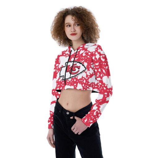 kansas city chiefs cow print patterns croptop hoodie s 3xl new052410