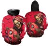 kansas city chiefs death skull pumpkin halloween hoodie zip up hoodie nla023110 dsk66