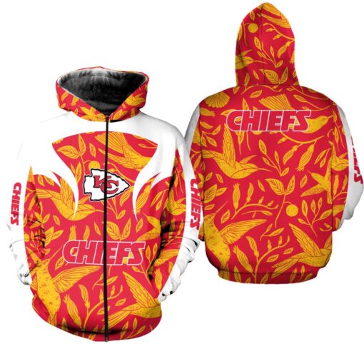 kansas city chiefs flowers hoodie zip up hoodie nla066210 laieh