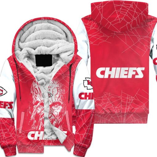 kansas city chiefs freddy krueger hallowen hoodie zip up hoodie fleece nla021010