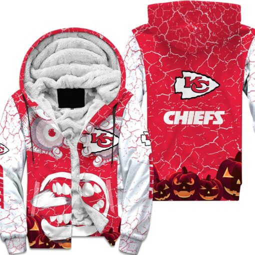 kansas city chiefs give me eyes halloween hoodie zip up hoodie fleece nla022810 vcrj4