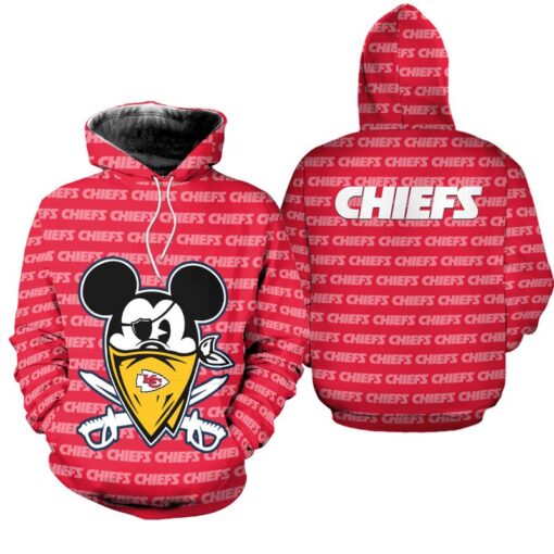 kansas city chiefs halloween evil mickey hoodie zip up hoodie new041910 tcvl4