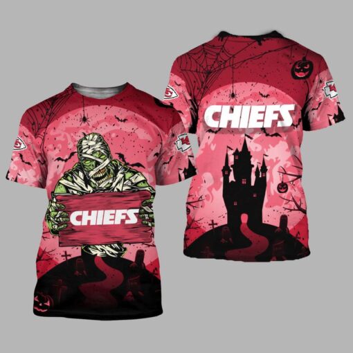 kansas city chiefs halloween mummy limited edition unisex t shirts nla0280106 z6du9