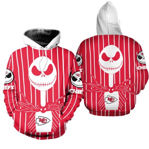 kansas city chiefs jack skellington halloween hoodie zip up hoodie nla023710 cyfb0