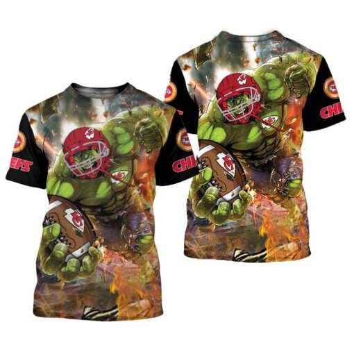 kansas city chiefs limited edition amazing hulk t shirt sizes s 5xl new0130103