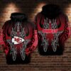 kansas city chiefs logo red black hoodie adult sizes s 5xl dm339 umwky