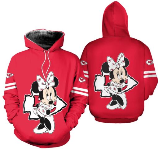 kansas city chiefs minnie mouse hoodie zip up hoodie new021510 4wqiv