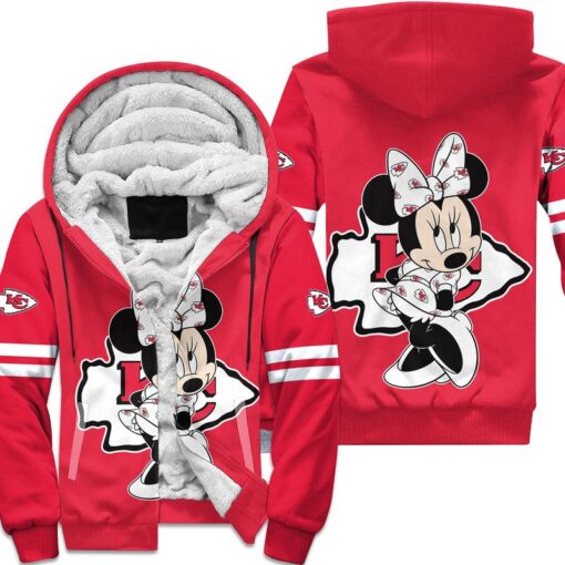 kansas city chiefs minnie mouse hoodie zip up hoodie new021510 tpro1