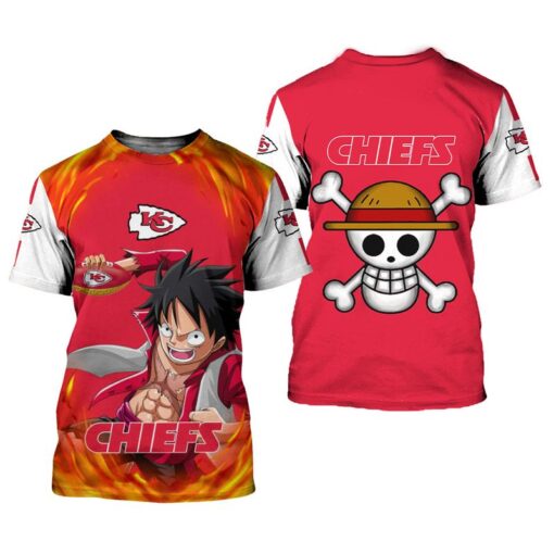 kansas city chiefs one piece luffy limited edition all over print t shirt unisex size nla0003102 u1hdj