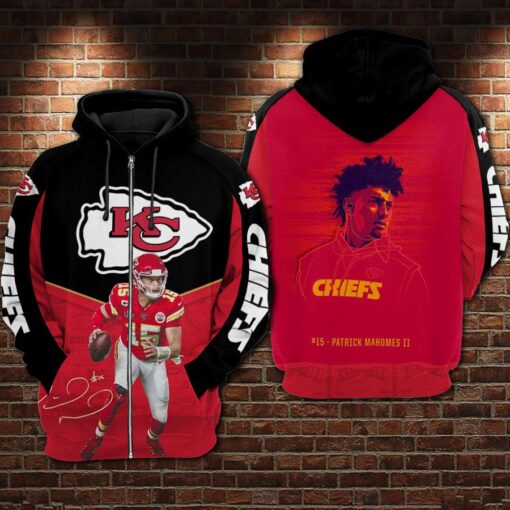 kansas city chiefs patrick mahomes signature red black hoodie adult sizes s 5xl dm554 doort