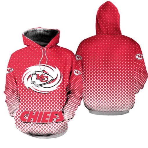 kansas city chiefs polka dot patterns hoodie s 5xl new054310 aej6h