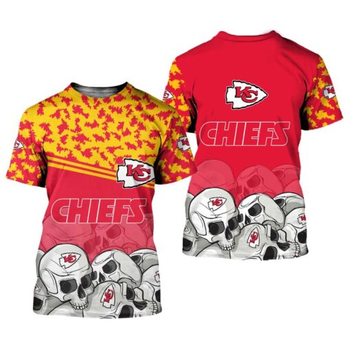 kansas city chiefs skull limited edition unisex t shirts nla0667105 699s4