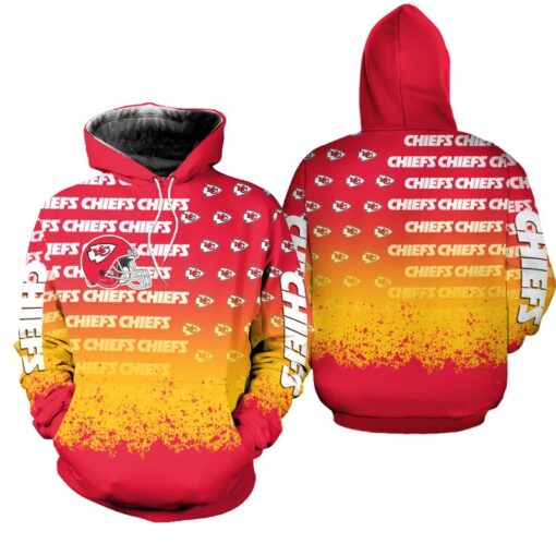 kansas city chiefs splatter pattern limited edition hoodie and legging unisex size new063410 07bsj