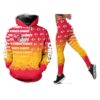 kansas city chiefs splatter pattern limited edition hoodie and legging unisex size new063410 zwghj