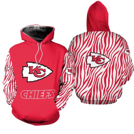 kansas city chiefs stripe pattern limited edition hoodie unisex size nla000910 ginom