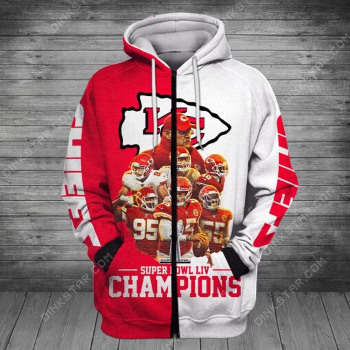 kansas city chiefs super bowl liv 2020 champions 3d zip hoodie sizes s 5xl ds061 sk 5op1b