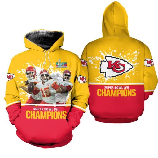 kansas city chiefs super bowl lvii champions hoodie unisex size tml000201