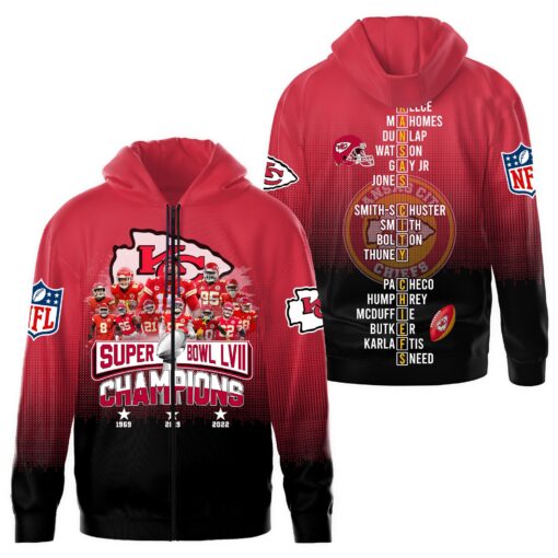 kansas city chiefs super bowl lvii champions hoodie zip hoodie 13 munqa