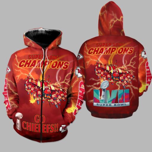 kansas city chiefs super bowl lvii unisex hoodie zip up hoodie dtt000301