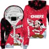 kansas city chiefs xmas mickey hoodie zip up hoodie nla031210 1z2y2