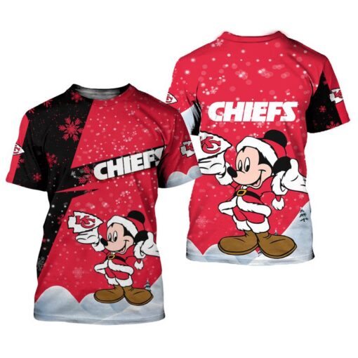 kansas city chiefs xmas mickey limited edition unisex t shirts nla0312106