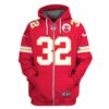 nick bolton kansas city chiefs american football conference champions hoodie zip hoodie red 4i300