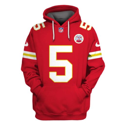 tommy townsend kansas city chiefs american football conference champions hoodie zip hoodie red