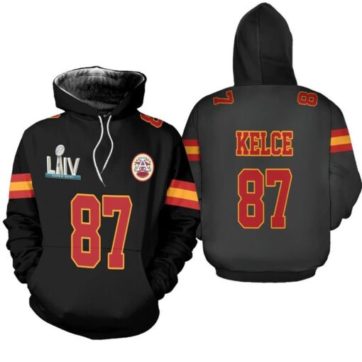 travis kelce 87 kansas city chiefs nfl black jersey inspired style hoodie unisex sizes s 5xl gts006110 0vdrv