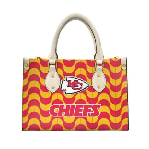 Stocktee Kansas City Chiefs Carrelage Union Brasilia Pattern Limited Edition Fashion Lady Handbag NEW045010 2