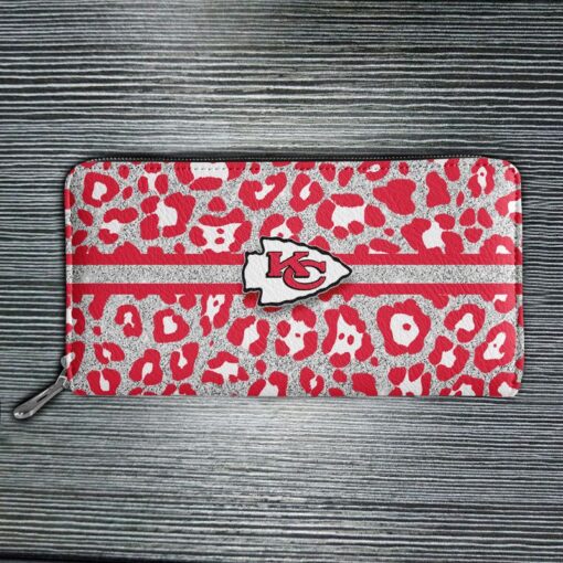 Stocktee Kansas City Chiefs Leopard Flower Pattern Limited Edition Tote Bag and Wallet NLA019410 3