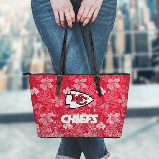 Stocktee Kansas City Chiefs Tropical Flowers Pattern Limited Edition Tote Bag and Wallet NLA016510 2