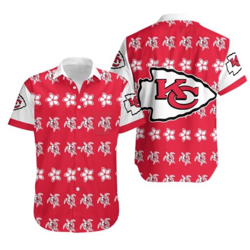 Stocktee Kansas City Chiefs Turtle and Flower Limited Edition Hawaiian Shirt and Shorts Summer Collection Size S 5XL NLA006310 1