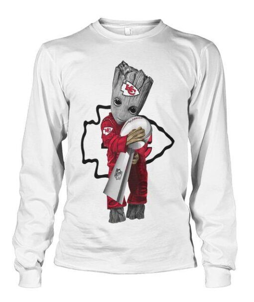 groot hugs kansas city chiefs super bowl champions 54 liv sweatshirt th132816864015