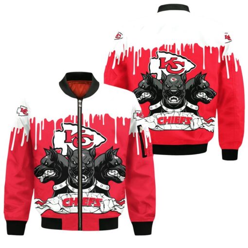 kansas city chiefs 3 heads cerberus all over print bomber jackets size s 5xl new0511107126721 owk86